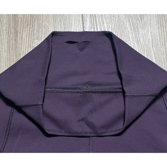 Lululemon In Movement Purple Everlux Cropped Leggings - Women Size 6 *Stained - Picture 3 of 15